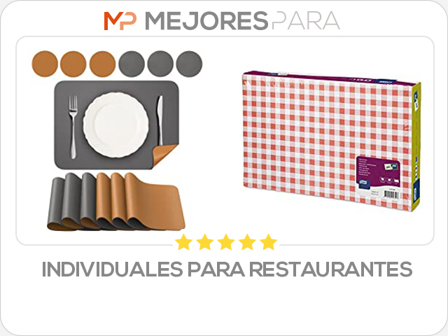 individuales para restaurantes