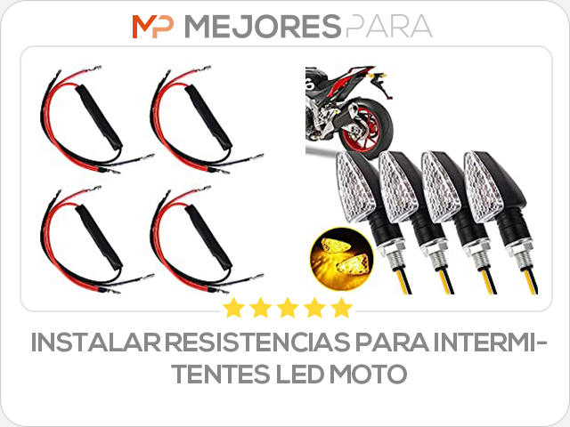 instalar resistencias para intermitentes led moto