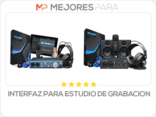 interfaz para estudio de grabacion