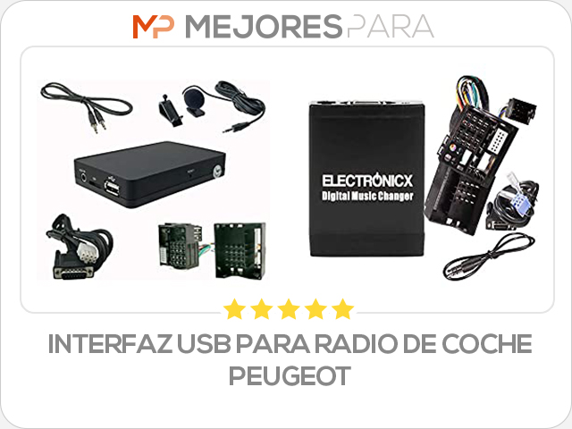 interfaz USB para radio de coche peugeot