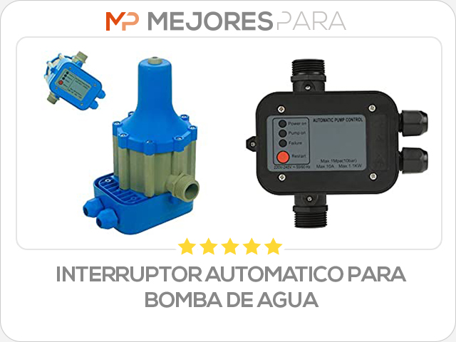 interruptor automatico para bomba de agua