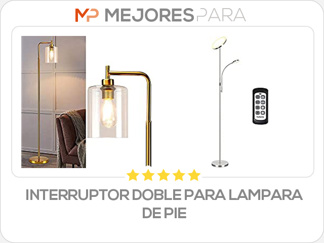 interruptor doble para lampara de pie