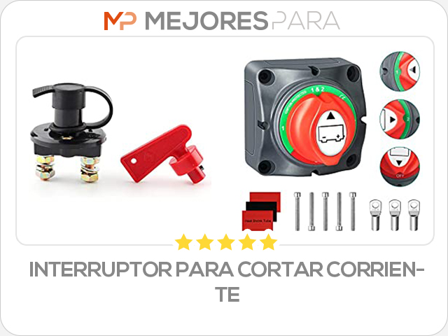 interruptor para cortar corriente