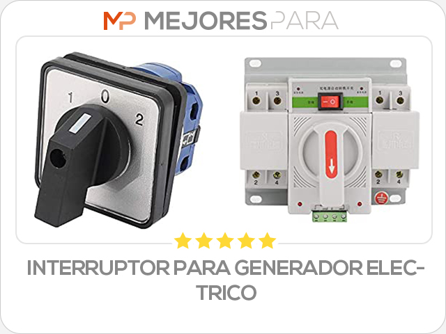 interruptor para generador electrico