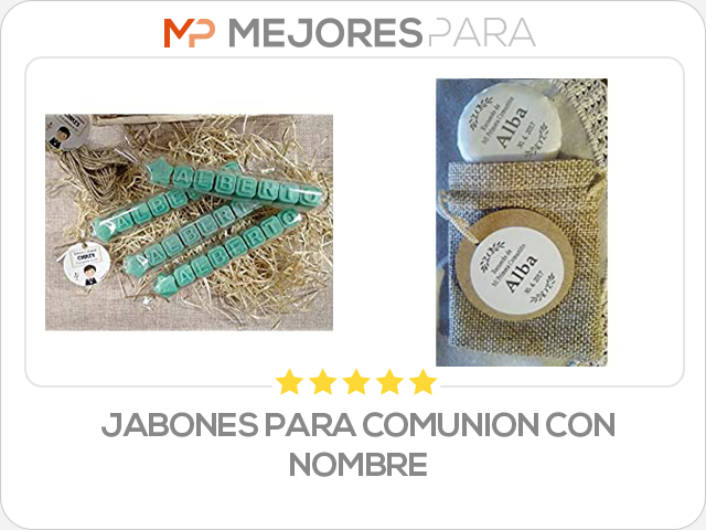 jabones para comunion con nombre