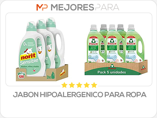 jabon hipoalergenico para ropa