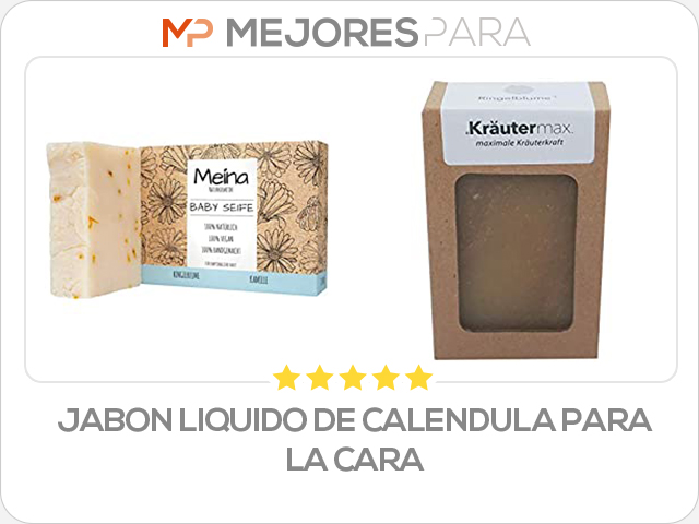 jabon liquido de calendula para la cara