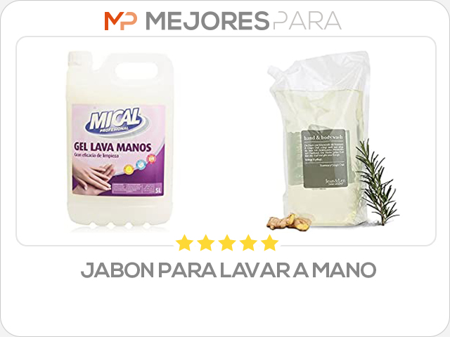 jabon para lavar a mano