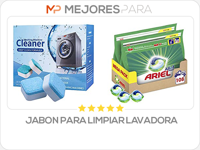 jabon para limpiar lavadora