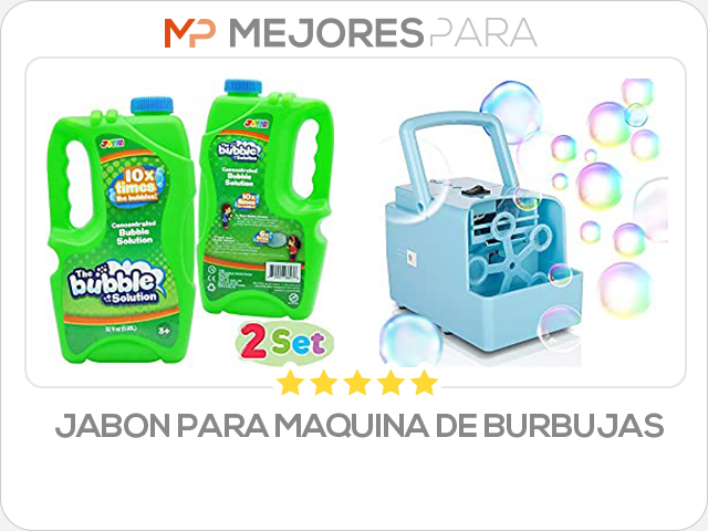 jabon para maquina de burbujas