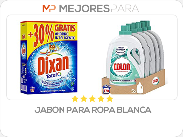 jabon para ropa blanca