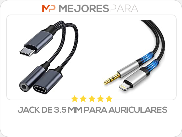 jack de 3.5 mm para auriculares