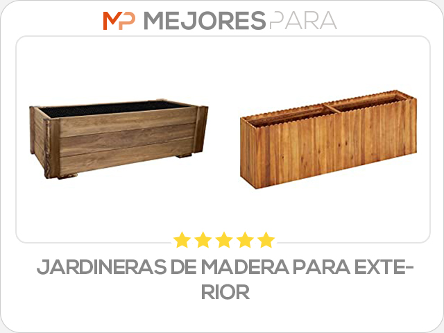 jardineras de madera para exterior