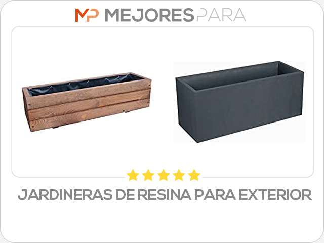 jardineras de resina para exterior