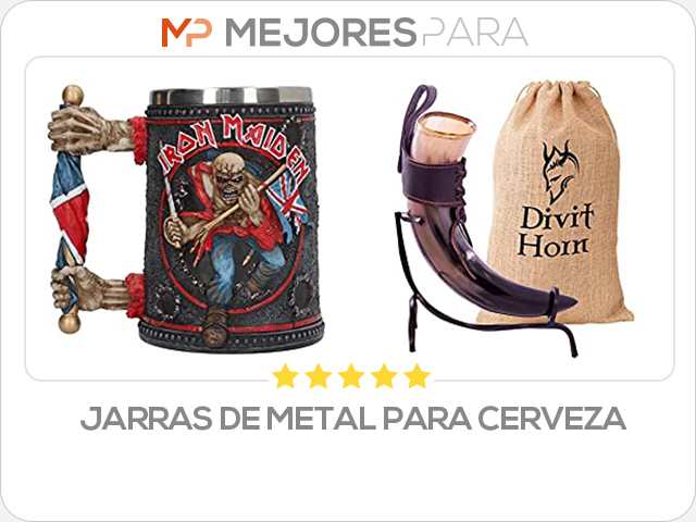 jarras de metal para cerveza