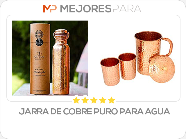 jarra de cobre puro para agua