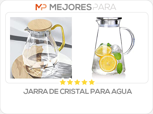 jarra de cristal para agua