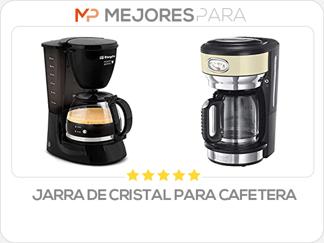 jarra de cristal para cafetera