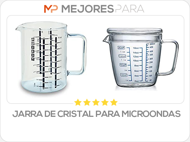 jarra de cristal para microondas