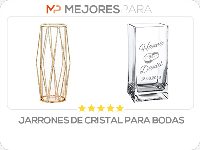 jarrones de cristal para bodas