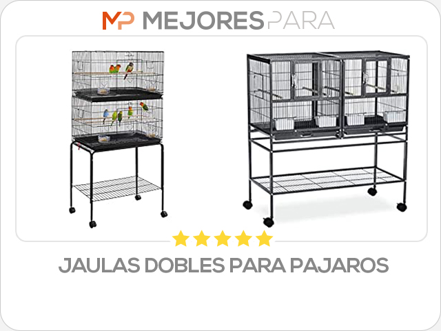 jaulas dobles para pajaros