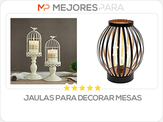 jaulas para decorar mesas