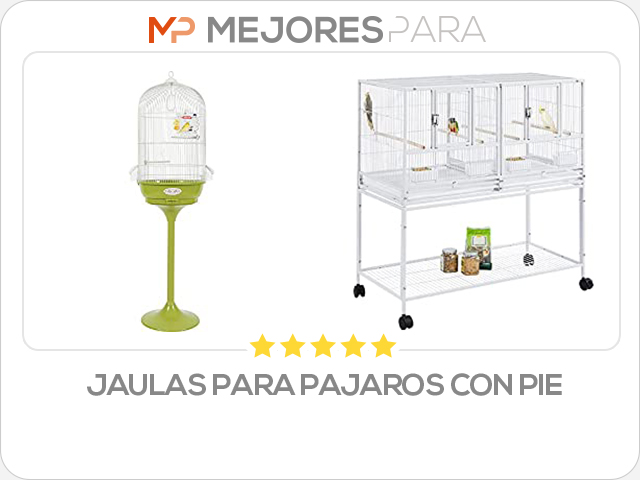 jaulas para pajaros con pie