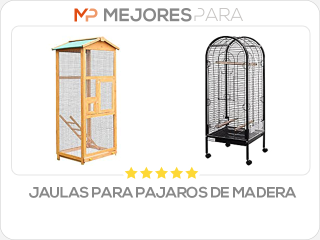 jaulas para pajaros de madera