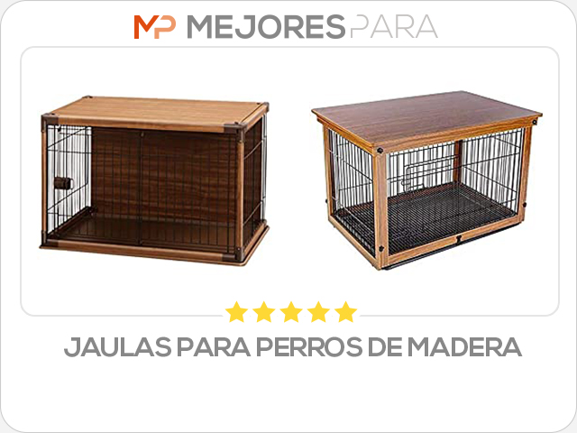 jaulas para perros de madera