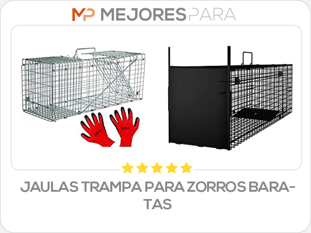 jaulas trampa para zorros baratas