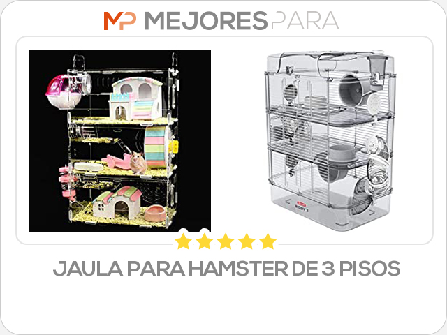 jaula para hamster de 3 pisos