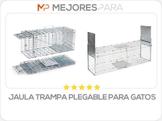 jaula trampa plegable para gatos