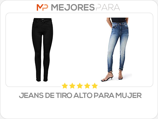 jeans de tiro alto para mujer