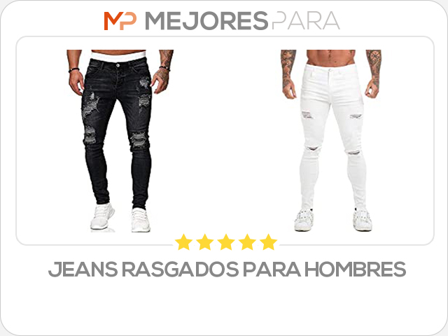 jeans rasgados para hombres