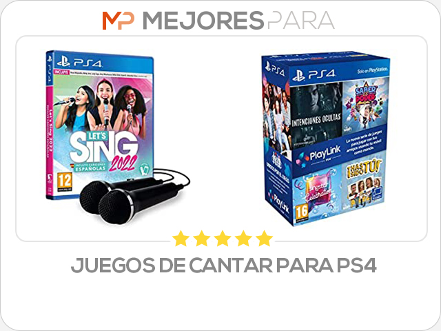 juegos de cantar para ps4