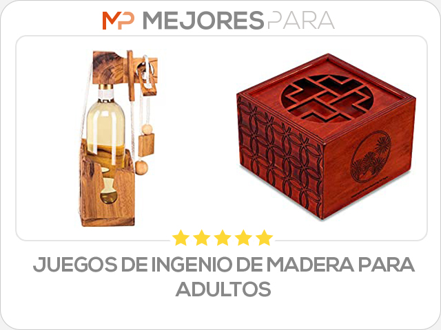 juegos de ingenio de madera para adultos