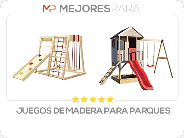 juegos de madera para parques