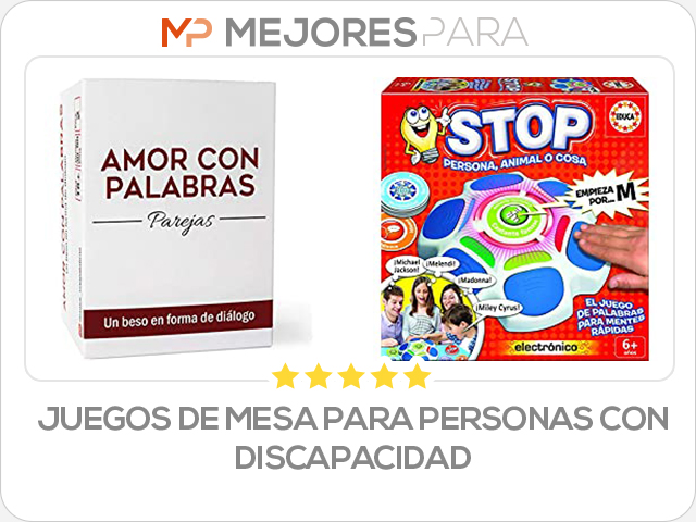 juegos de mesa para personas con discapacidad