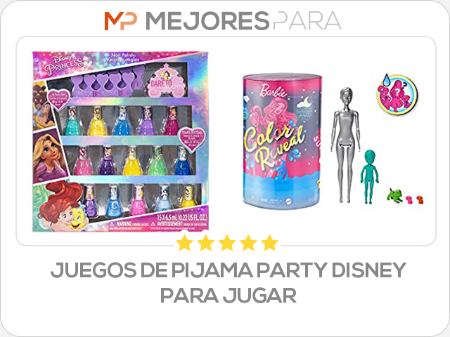 juegos de pijama party disney para jugar