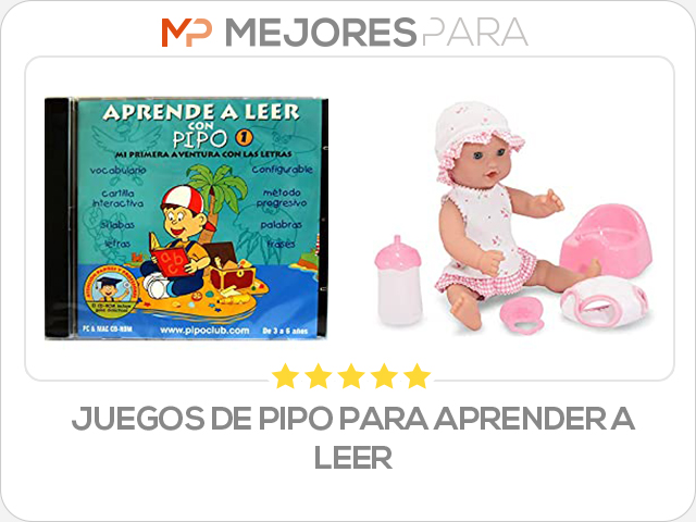 juegos de pipo para aprender a leer