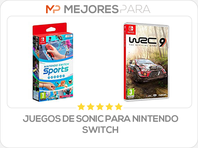 juegos de sonic para nintendo switch