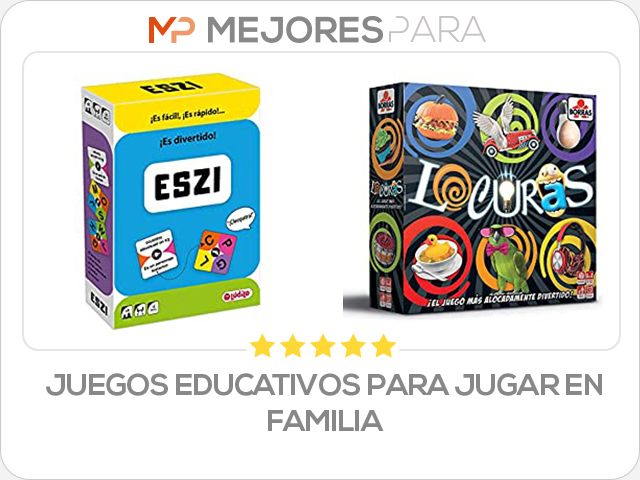 juegos educativos para jugar en familia