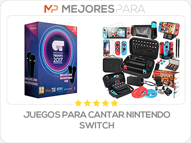 juegos para cantar nintendo switch