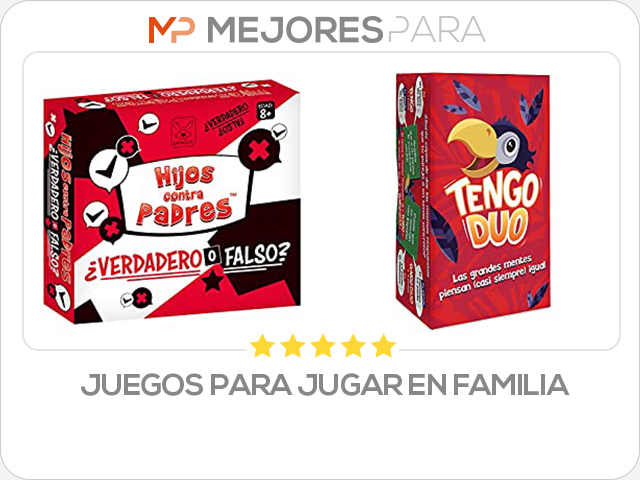 juegos para jugar en familia