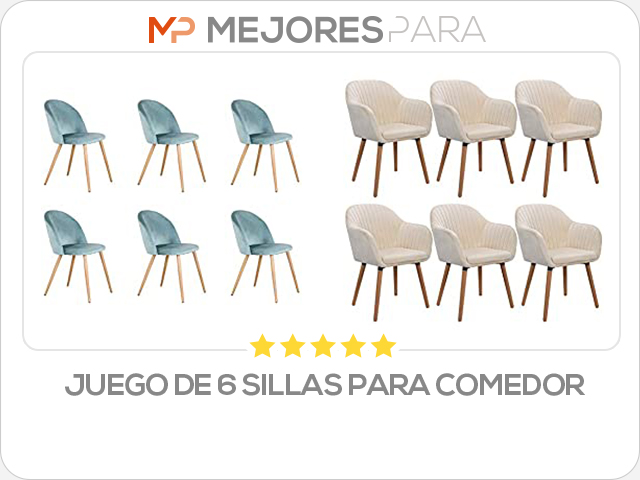 juego de 6 sillas para comedor