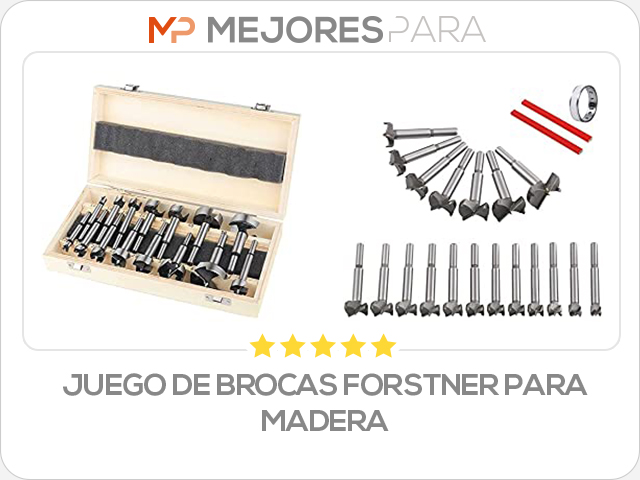 juego de brocas forstner para madera