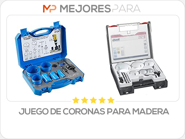 juego de coronas para madera