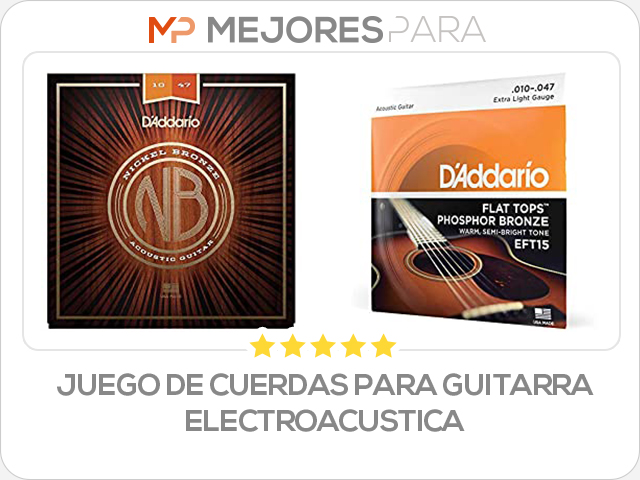 juego de cuerdas para guitarra electroacustica