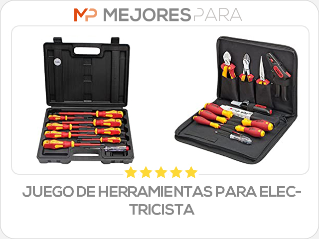 juego de herramientas para electricista