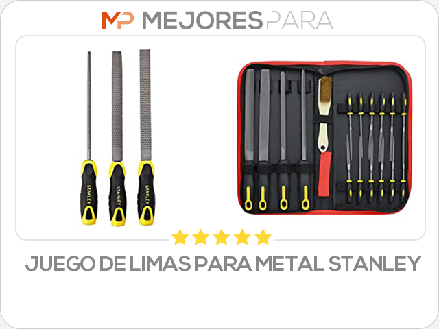 juego de limas para metal stanley